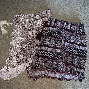 Two Summer Flowy Shorts